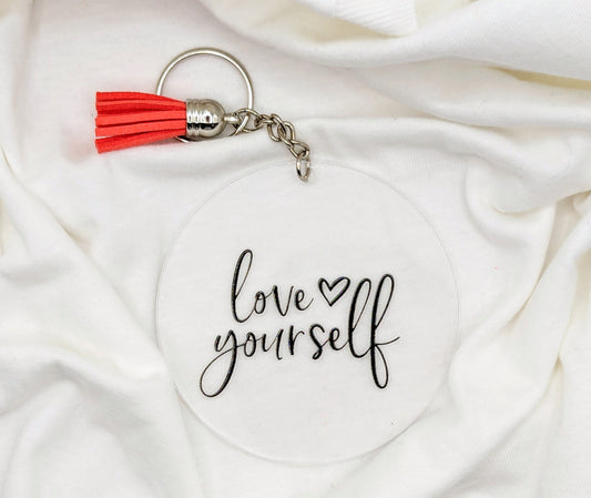 "Love Yourself" Keychain