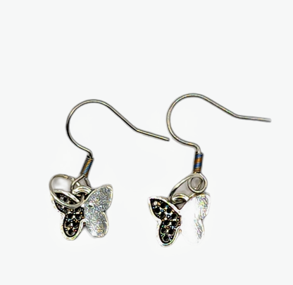 Dainty Butterfly Hook Earrings