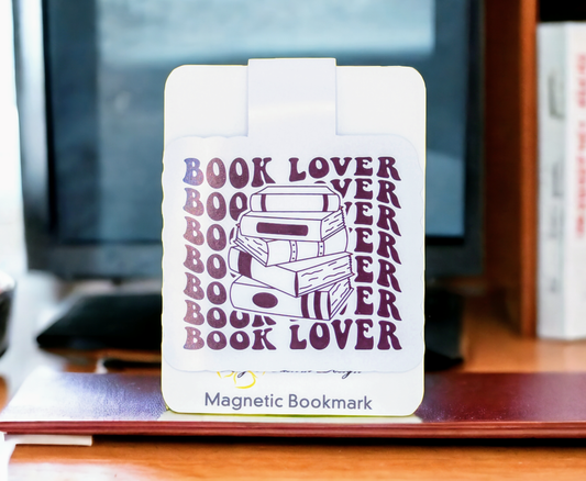 "Book Lover" Magnetic Bookmark