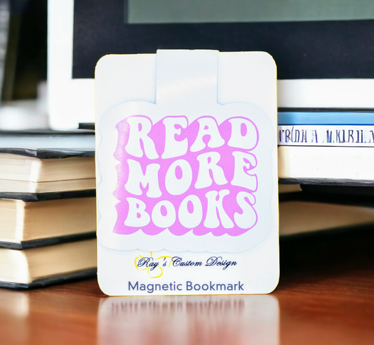 "Read More Books" Magnetic Bookmark