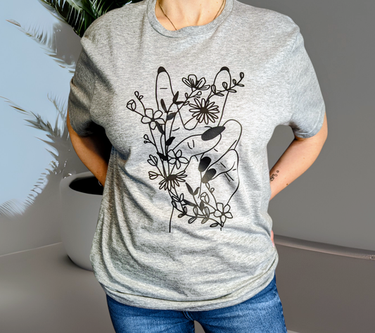 "Peaceful Blossoms" Graphic Tee
